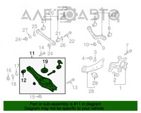 Maneta inferioară pentru arc spate dreapta Kia Niro 17-22 HEV