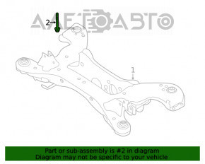 Болт крепления заднего подрамника 4шт Infiniti QX50 19- 131мм