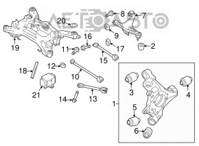 Filet de direcție Nissan Rogue 14-20, mic, 80mm