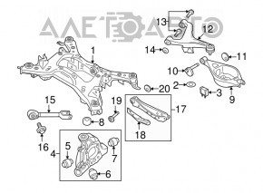 Filet de direcție scurt Nissan Murano z52 15- nou OEM original