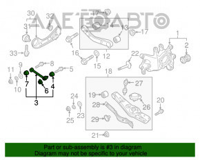 Maneta transversală spate stânga spate Hyundai Tucson 16-20