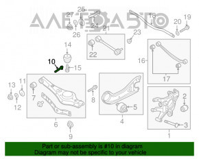 Piuliță de direcție Kia Sorento 16-20 102mm nouă OEM originală