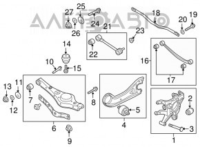 Piulița de direcție Hyundai Santa FE Sport 13-18 102mm nouă originală OEM