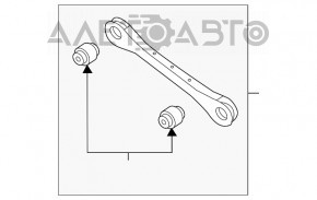 Maneta transversala spate dreapta Kia Niro 17-22 HEV nou original OEM