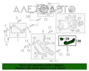 Maneta longitudinală spate dreapta Hyundai Tucson 16-20 AWD nou OEM original