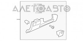 Накладка колени водителя Lexus ES350 07-12 бежевая