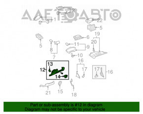 Husa genunchi sofer Lexus ES350 07-12 bej