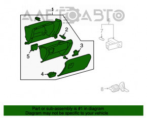 Перчаточный ящик, бардачок Lexus RX300 RX330 RX350 RX400h 04-09 черн