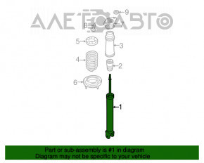 Amortizor spate dreapta Hyundai Sonata 11-15