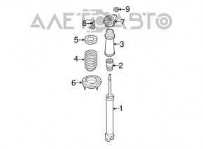 Amortizor spate dreapta Hyundai Sonata 11-15