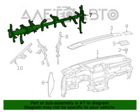 Tubul de protecție subtorpilor pentru Toyota Highlander 20- fără proiecție, ruginit.