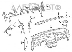 Tubul de subtorpilă pentru întărirea Toyota Highlander 20- fără proiecție