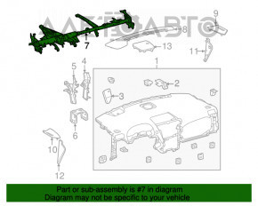 Tubul de subtorpilor pentru consolidarea Lexus RX350 RX450h 10-12