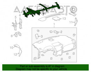 Труба подторпедная усиление Lexus RX350 RX450h 13-15