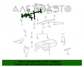 Tubul de subtorpilor pentru întărirea Lexus LS460 LS600h 07-12