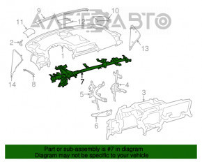 Tubul de subtorpilare pentru întărirea Lexus CT200h 11-17