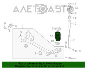 Arc spate stânga Kia Soul 14-19 rigiditate 2 galben-albastru.