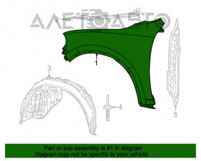 Aripa dreapta fata Dodge Durango 11-