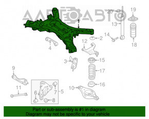 Bara spate pentru Infiniti JX35 QX60 13- AWD