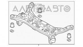 Bara spate pentru Hyundai Sonata 15-19 ruptă, 1 bucată.