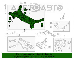 Bara spate pentru Hyundai Sonata 15-19 ruptă, 1 bucată.