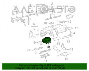 Tabloul de bord al Lexus GS350 07 scufundat