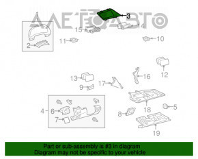 Husa monitorului Lexus RX350 RX450h 10-15 negru