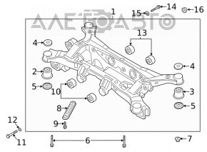 Bara spate pentru Hyundai Santa Fe 19-20 AWD