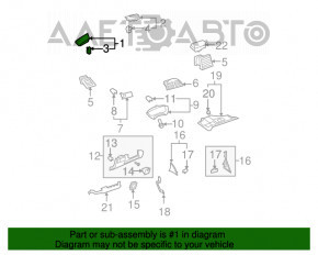 Grila dinamica a torpilei stanga pentru Lexus ES350, neagra, 07-12