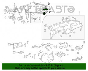 Grila dinamica a torpilei dreapta Lexus RX300 RX330 RX350 RX400H 04-09 bej