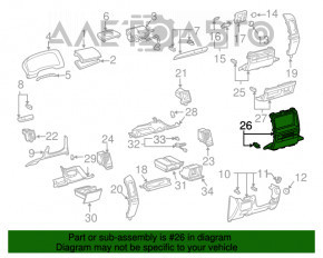 Capacul panoului de control al climatizării pentru Lexus GX470 03-09, gri.