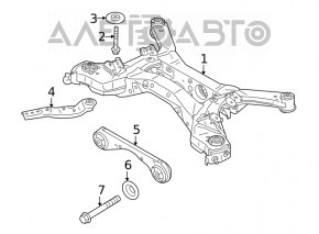 Suport reductor spate Nissan Rogue 21-23 AWD