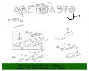 Cadru monitor, display Toyota Avalon 13-18 crom, crom util