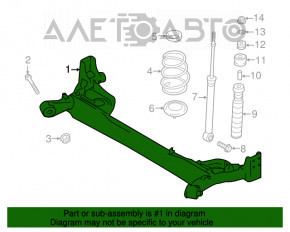 Bara spate Nissan Versa Note 13-19