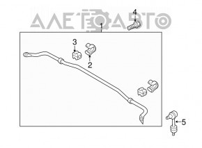 Стабилизатор задний Hyundai Sonata 13-15 hybrid