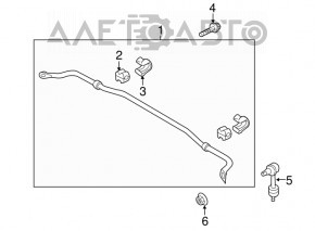 Stabilizator spate Kia Optima 11-13 hibrid 17,5 mm