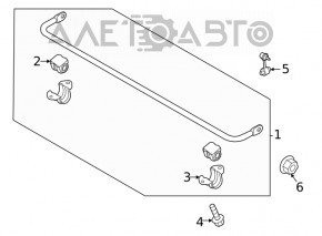 Stabilizator spate Hyundai Sonata 20-