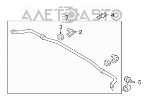 Suportul de fixare a stabilizatorului spate stânga pentru Hyundai Sonata 15-19