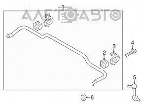 Suport de fixare a stabilizatorului spate dreapta pentru Hyundai Santa FE Sport 13-18