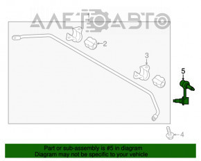 Bara de stabilizare spate dreapta pentru Hyundai Sonata 15-19, nouă, originală OEM.