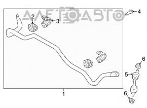 Biela stabilizator spate dreapta Hyundai Tucson 16-20 nou original OEM