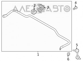 Тяга стабилизатора задняя правая Hyundai Santa FE 19- новый OEM KOR