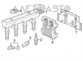 Senzor de detonație Chevrolet Volt 11-15 nou original OEM