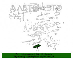 Capacul panoului frontal al spatiului pentru picioarele soferului Lexus GS300 GS350 GS430 GS450h 06-11