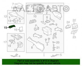 Panoul de control al încălzirii și ventilației pentru Lexus ES300h ES350 13-18