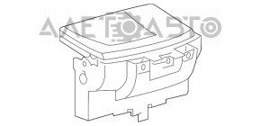 Suport de pahar de buzunar Lexus ES350 07-09, albastru inchis