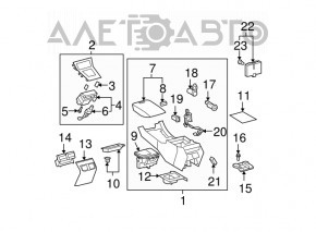 Suport de pahar de buzunar Lexus ES350 07-09, albastru inchis