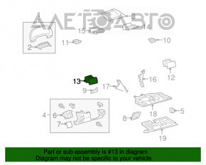 Conducta de aer stânga pentru Lexus RX350 RX450h 10-15, neagră.