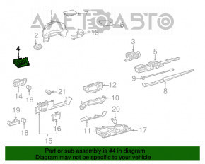 Conducta de aer stânga pentru Lexus ES300h ES350 13-18 cu ornamente din lemn