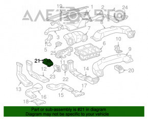 Conductă de aer stânga Lexus RX300 RX330 RX350 RX400H 04-09 gri